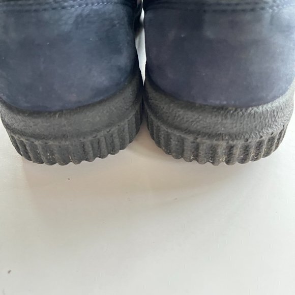 ECCO BLUE SUEDE MARY JANE FLATS LOAFERS LEATHER WOMENS SIZE 40 US 9 9.5 WALKING - Picture 6 of 10